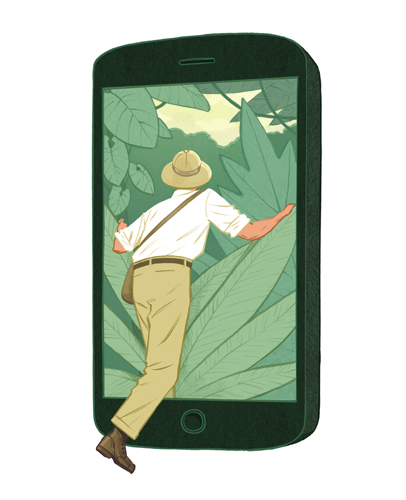 Jori Bolton - Illustration for Scientific American - Navigating the Tech Jungle
