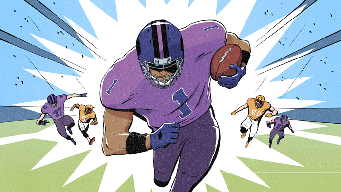 NFL Illustration by Jori Bolton for the Mr. Porter Journal
