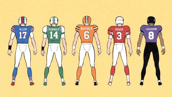 NFL Illustration by Jori Bolton for the Mr. Porter Journal