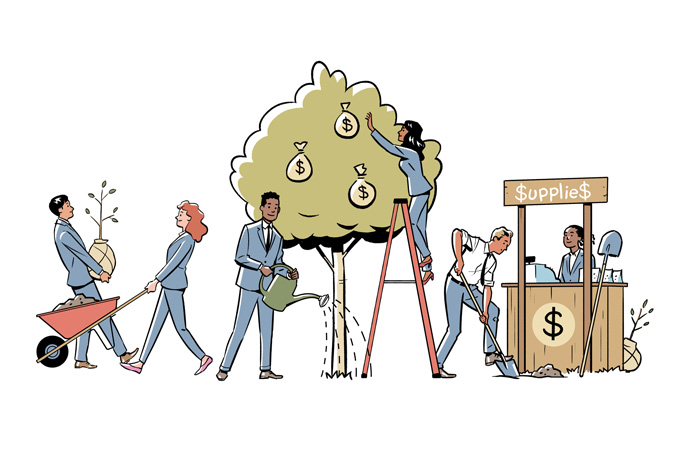 Illustration by Jori Bolton for the Money Deck