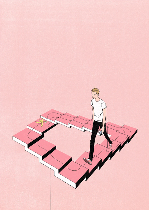 Illustration by Jori Bolton for comedian Chris Turner's show We're Where We Were