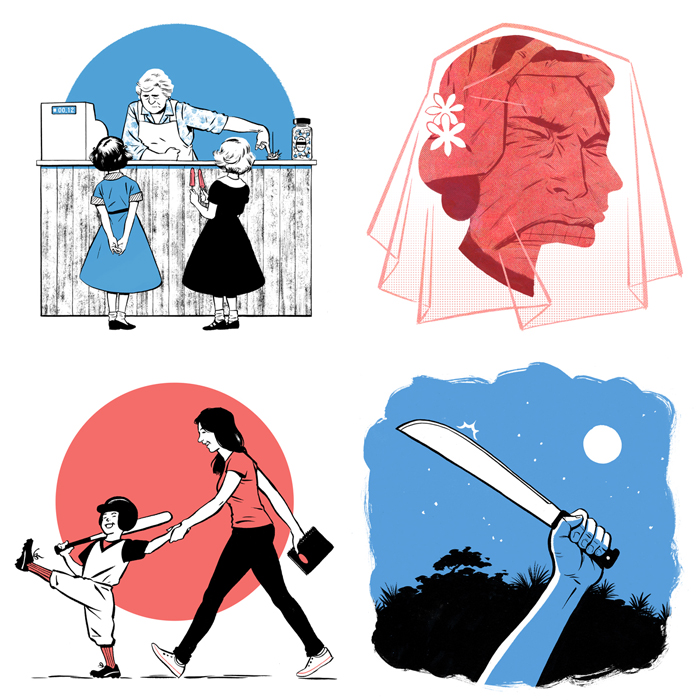 Illustrations by Jori Bolton for the Globe and Mail, Facts & Arguments